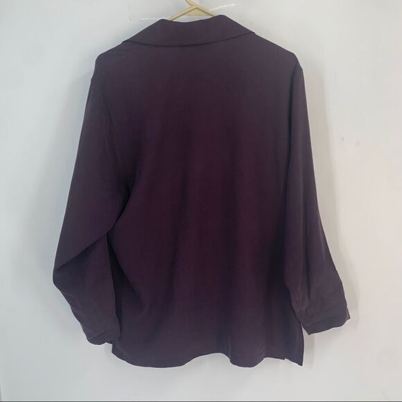 Chico’s  Design 100% Silk Button Front L/S Blouse - Picture 8 of 10